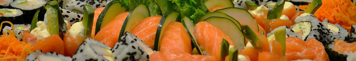 Eating Japanese Seafood Sushi at Sakura Cafe restaurant in Hazel Green, AL.